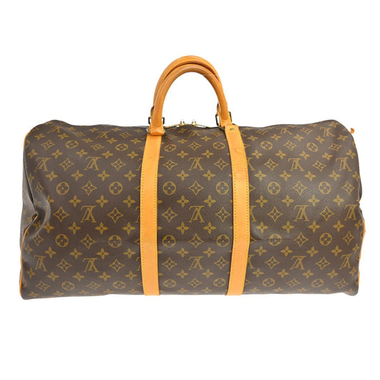 Louis Vuitton Keepall Bag Monogram Canvas, Brown, Canvas, Travel Bag