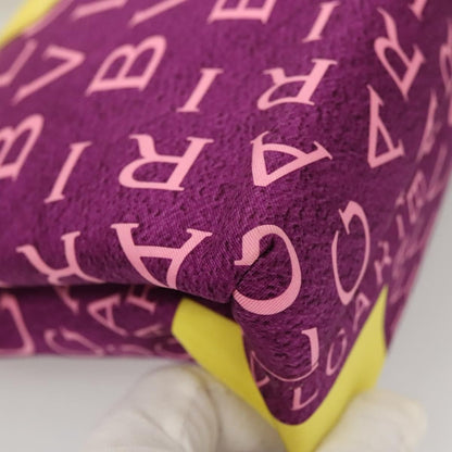 Bvlgari B.Zero1 Logomania Bag Canvas with Leather, PURPLE, NYLON, Shoulder bag