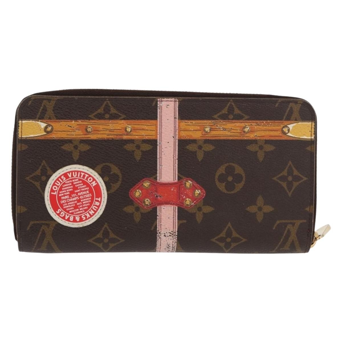Louis Vuitton Zippy wallet Canvas, BROWN, CANVAS, Wallets
