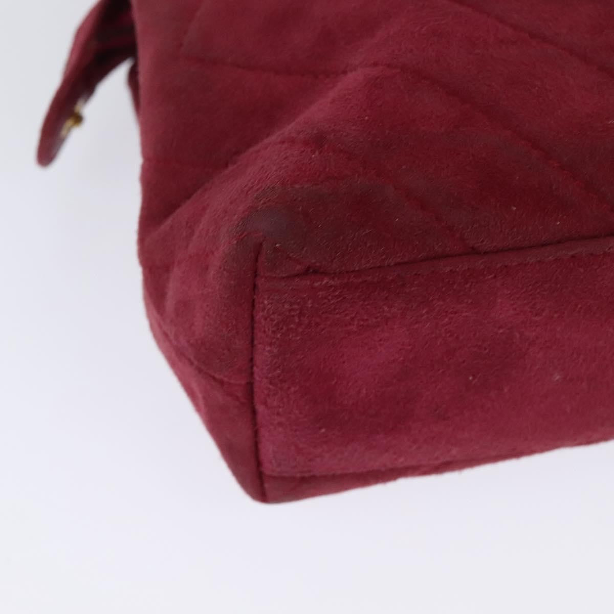 Chanel Vintage Diamond CC Camera Bag Quilted Suede, PINK, SUEDE, Shoulder bag