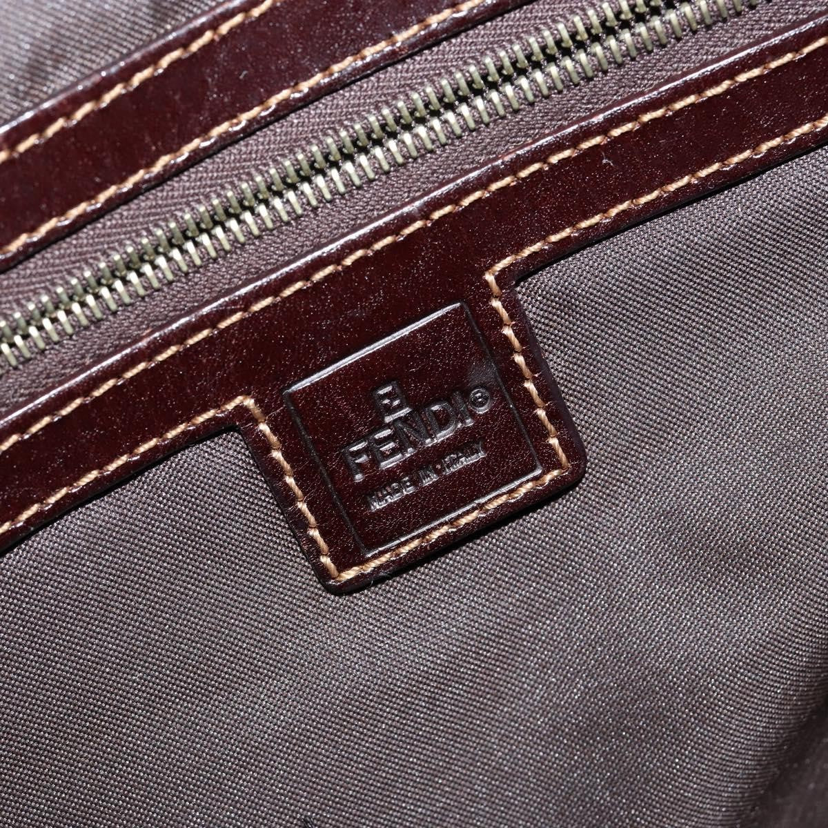 Fendi Zip Tote Canvas, BEIGE, CANVAS, Tote bag