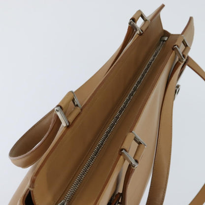 Salvatore Ferragamo Gancini Tote Leather, BEIGE, LEATHER, Tote bag