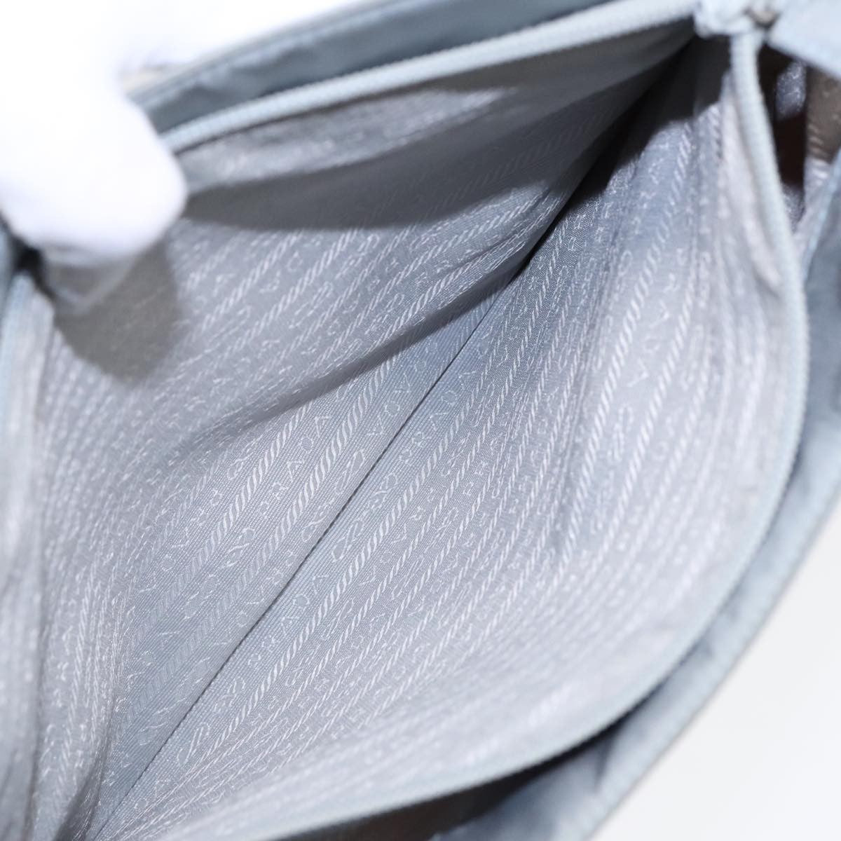 Prada Vintage Tote Tessuto, BLUE, NYLON, Tote bag