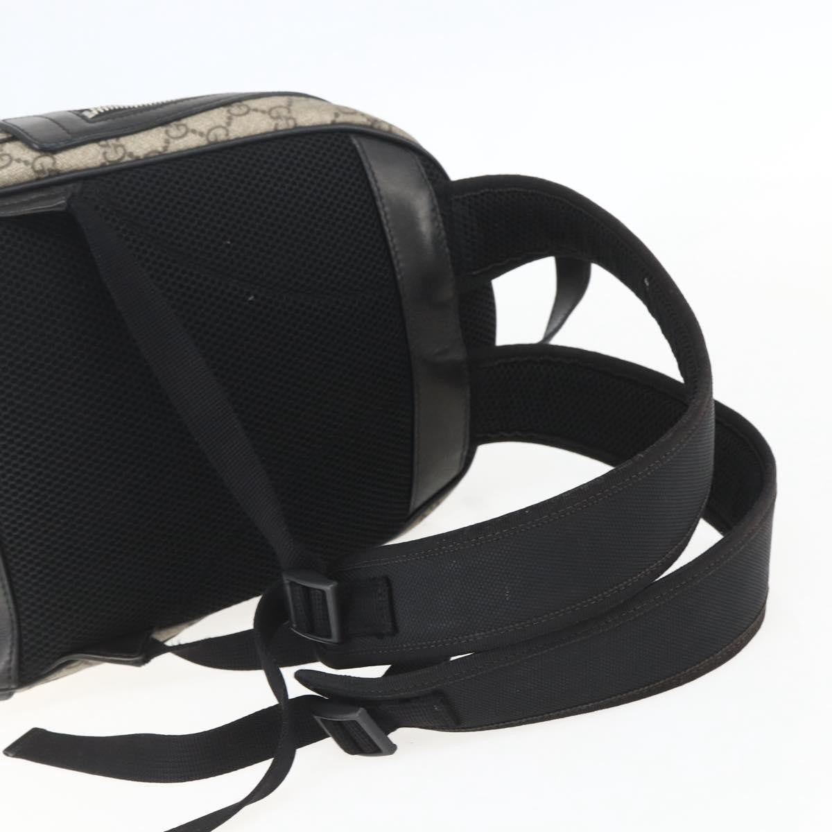 Gucci Zip Pocket Backpack Embellished GG Coated Canvas, BEIGE, PVC, Backpack