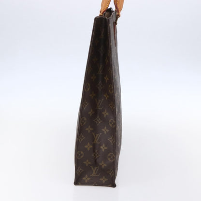 Louis Vuitton Sac Plat Bag Monogram Canvas, BROWN, CANVAS, Tote bag