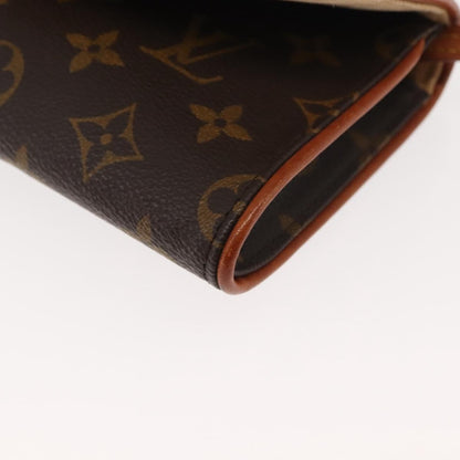 Louis Vuitton Twin Handbag Monogram Canvas, BROWN, CANVAS, Clutche & pouche