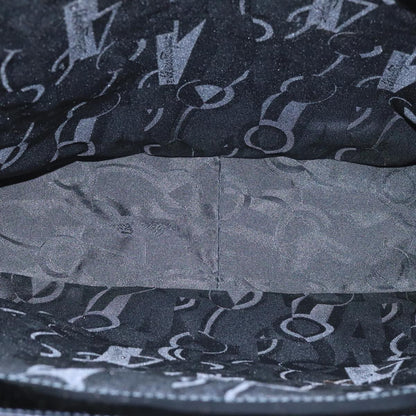 Salvatore Ferragamo Vala Canvas, BLACK, CANVAS, Tote bag