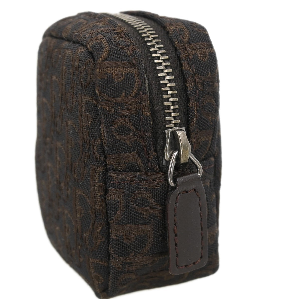 Christian Dior Vintage Trotter Pouch Canvas, BROWN, CANVAS, Clutche & pouche