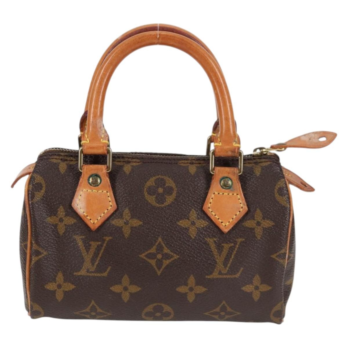 Louis Vuitton Speedy Mini HL Handbag Monogram Canvas, BROWN, CANVAS, Handbag