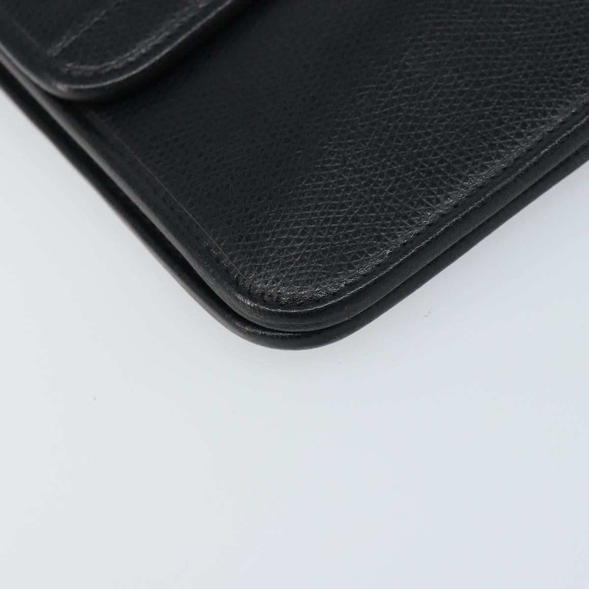 Christian Dior Vintage CD Chain Flap Shoulder Bag Leather, BLACK, LEATHER, Shoulder bag