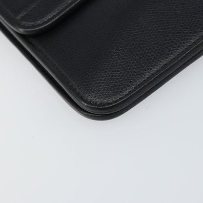 Christian Dior Vintage CD Chain Flap Shoulder Bag Leather, BLACK, LEATHER, Shoulder bag