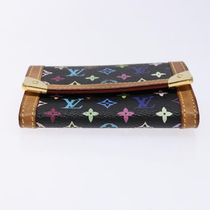 Louis Vuitton Porte-Monnaie Plat Coin Purse Monogram Multicolor, MULTICOLOUR, CANVAS, Wallets