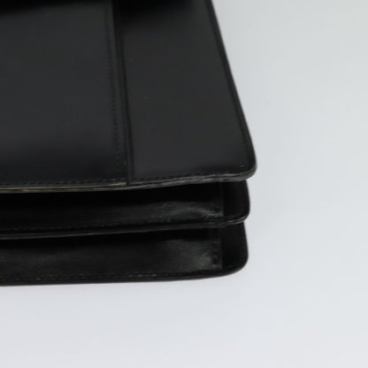 Bally Vintage Handbag Leather, BLACK, LEATHER, Handbag