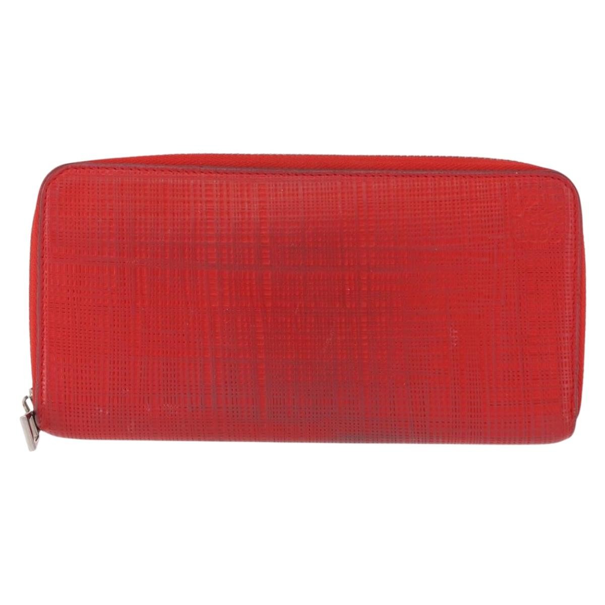 Loewe Anagram Wallet Leather, RED, LEATHER, Wallets