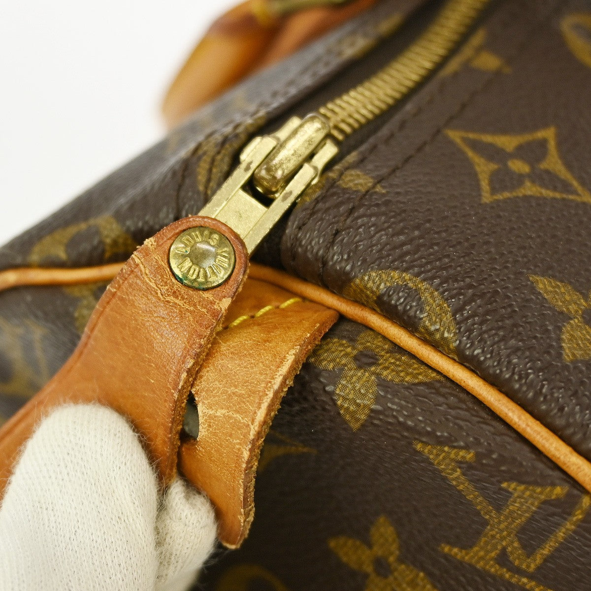Louis Vuitton Speedy Handbag Monogram Canvas, BROWN, CANVAS, Handbag
