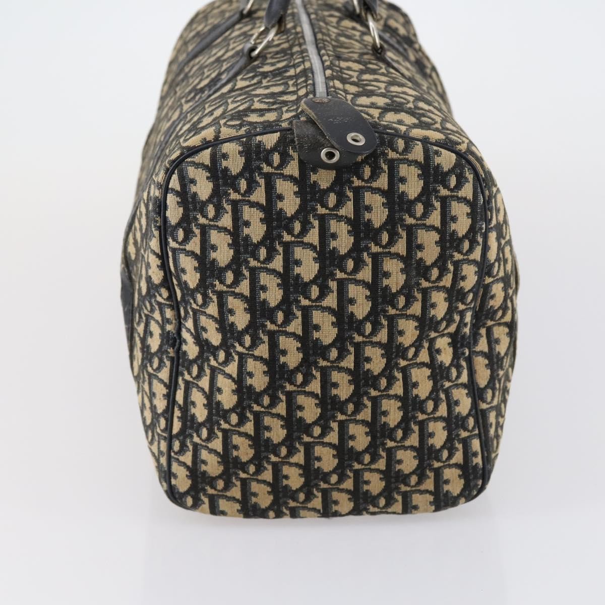 Christian Dior Vintage Trotter Boston Bag Diorissimo Canvas, NAVY, CANVAS, Travel bag