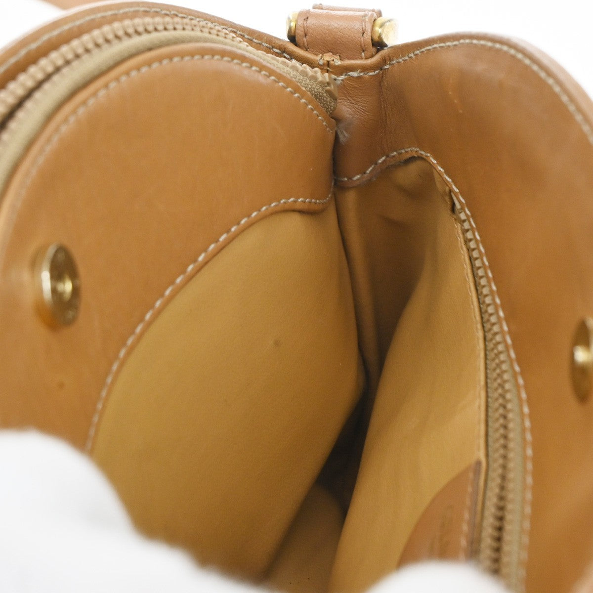 Celine Vintage Macadam Shoulder Bag Canvas and Leather, BROWN, CANVAS, Shoulder bag