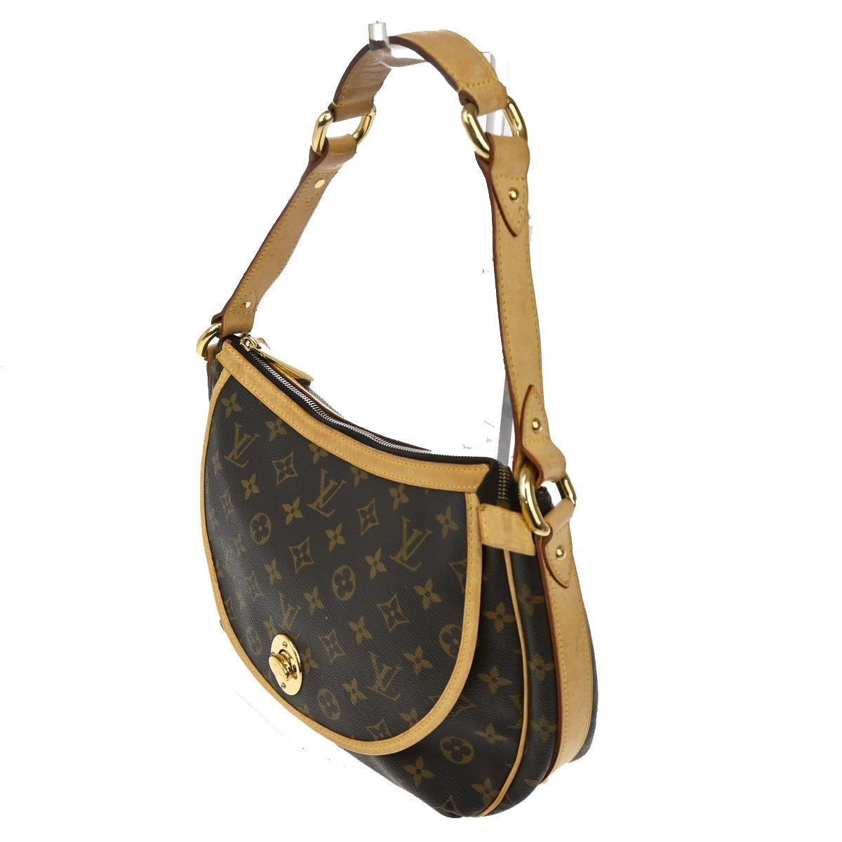 Louis Vuitton Tulum Handbag Monogram Canvas, BROWN, CANVAS, Shoulder bag