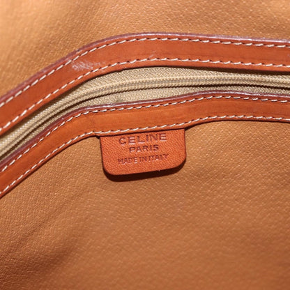 Celine Vintage Macadam Handbag Canvas, BROWN, CANVAS, Handbag