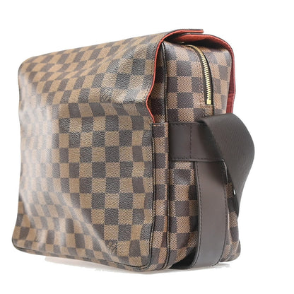 Louis Vuitton Naviglio Handbag Damier, Brown, Canvas, Shoulder Bag