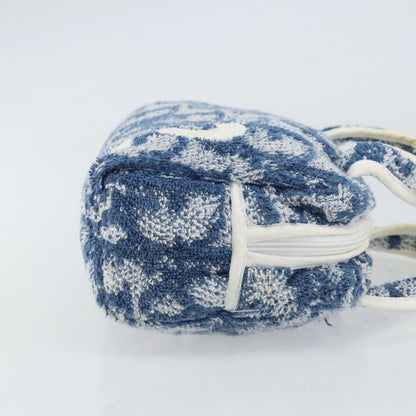 Christian Dior Vintage Trotter Handbag Canvas, BLUE, CANVAS, Handbag