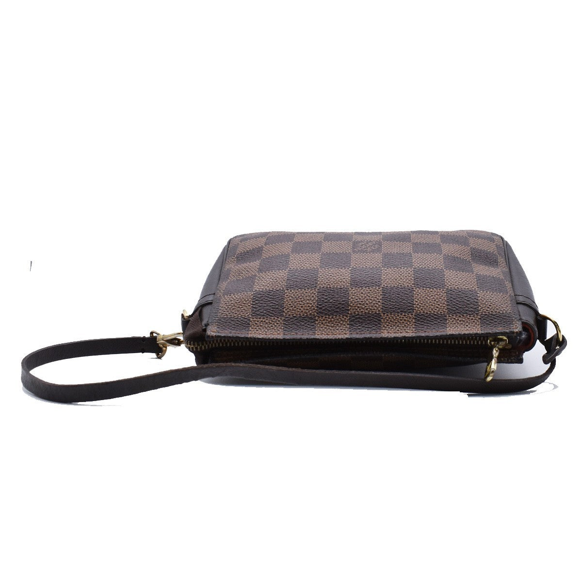 Louis Vuitton Trousse Make Up Bag Damier Canvas, BROWN, CANVAS, Clutche & pouche