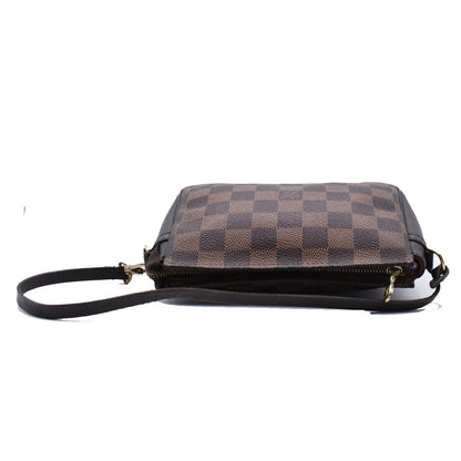 Louis Vuitton Trousse Make Up Bag Damier Canvas, BROWN, CANVAS, Clutche & pouche