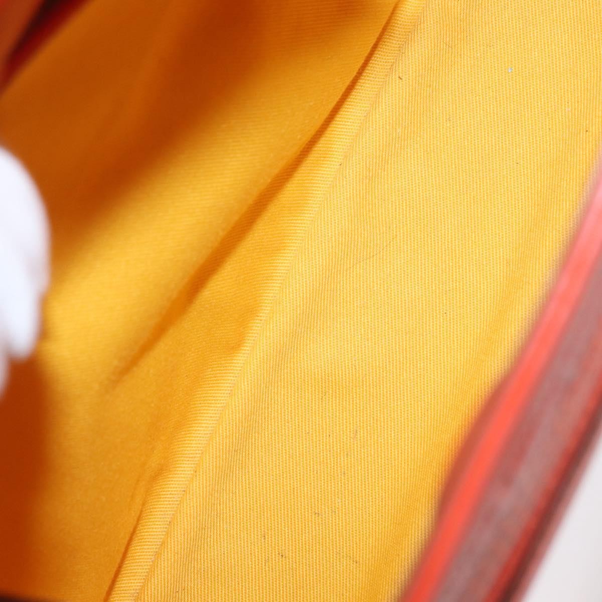 Salvatore Ferragamo Gancini handbag Leather, ORANGE, LEATHER, Handbag