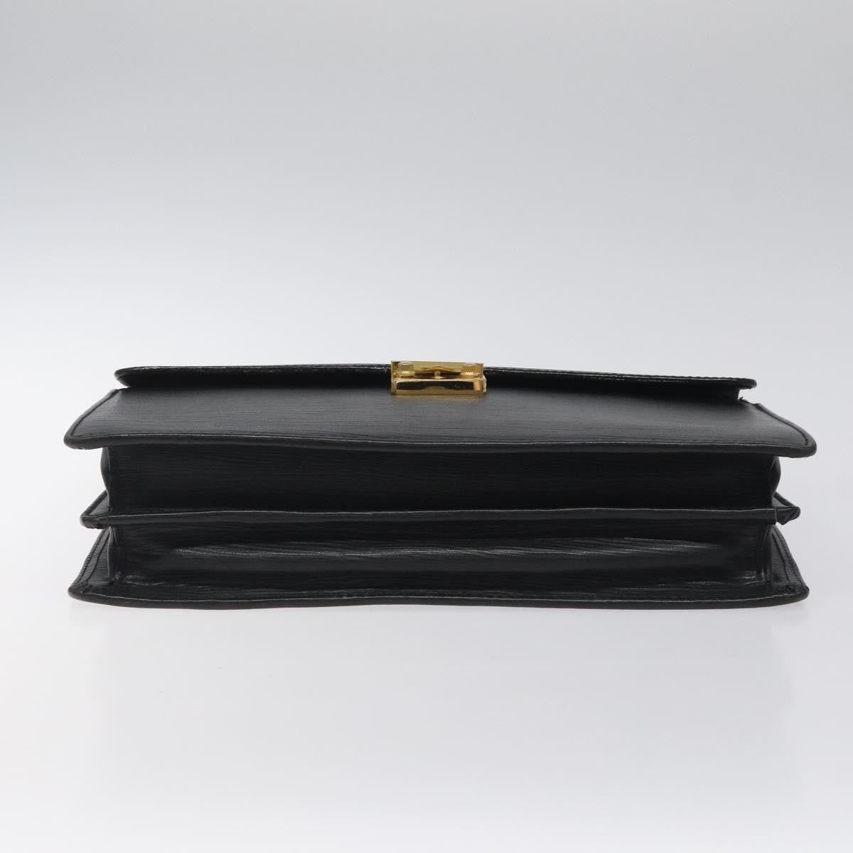 Versace Lock Flap Briefcase Leather, BLACK, LEATHER, Briefcase