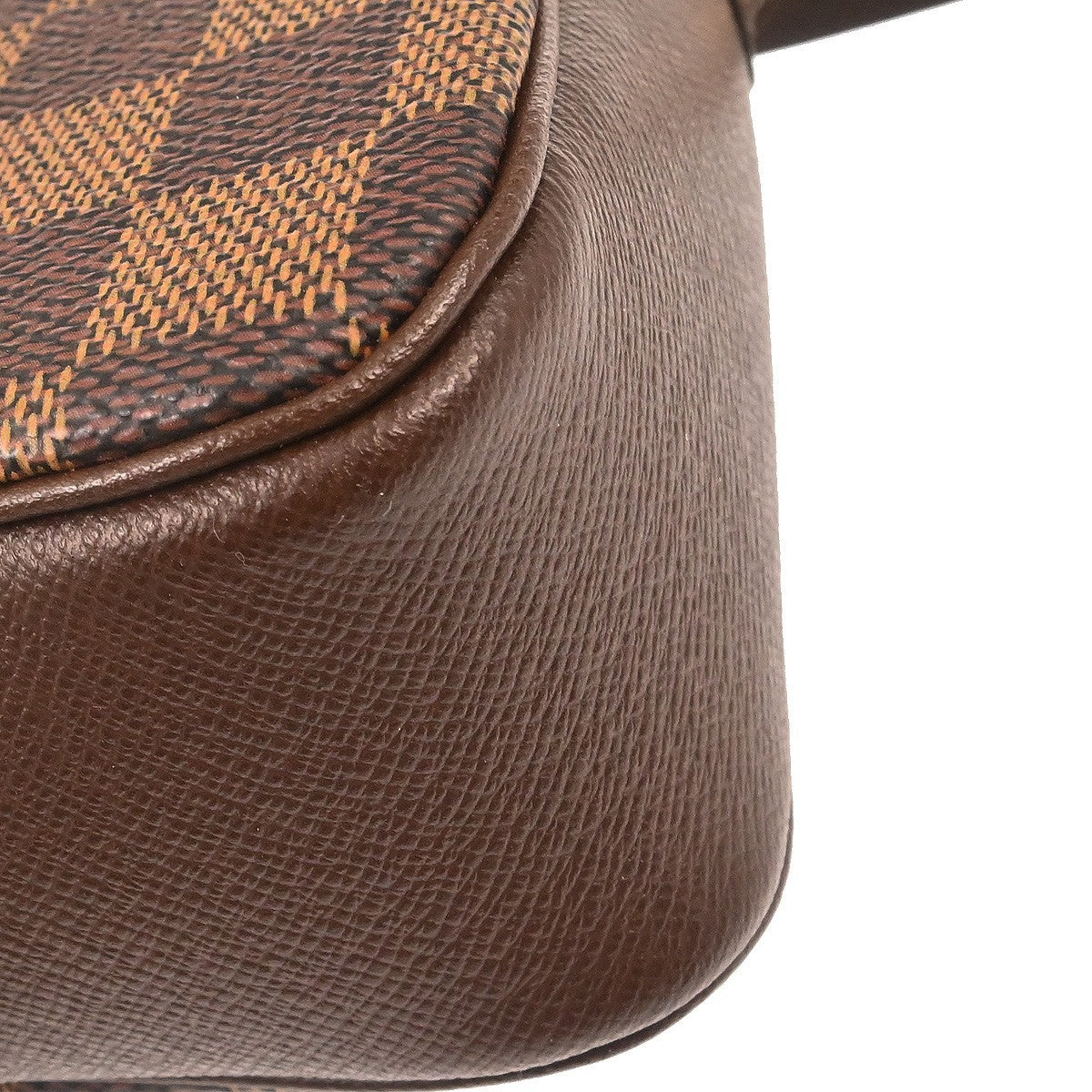 Louis Vuitton Trousse Make Up Bag Damier, Brown, Canvas, Shoulder Bag