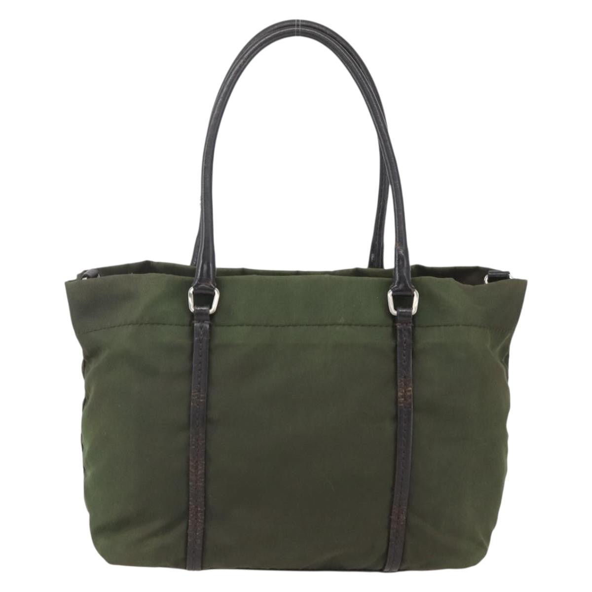 Prada Vintage Tote Tessuto, KHAKI, NYLON, Tote bag