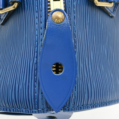Louis Vuitton Speedy Handbag Epi Leather, Blue, Leather, Handbag