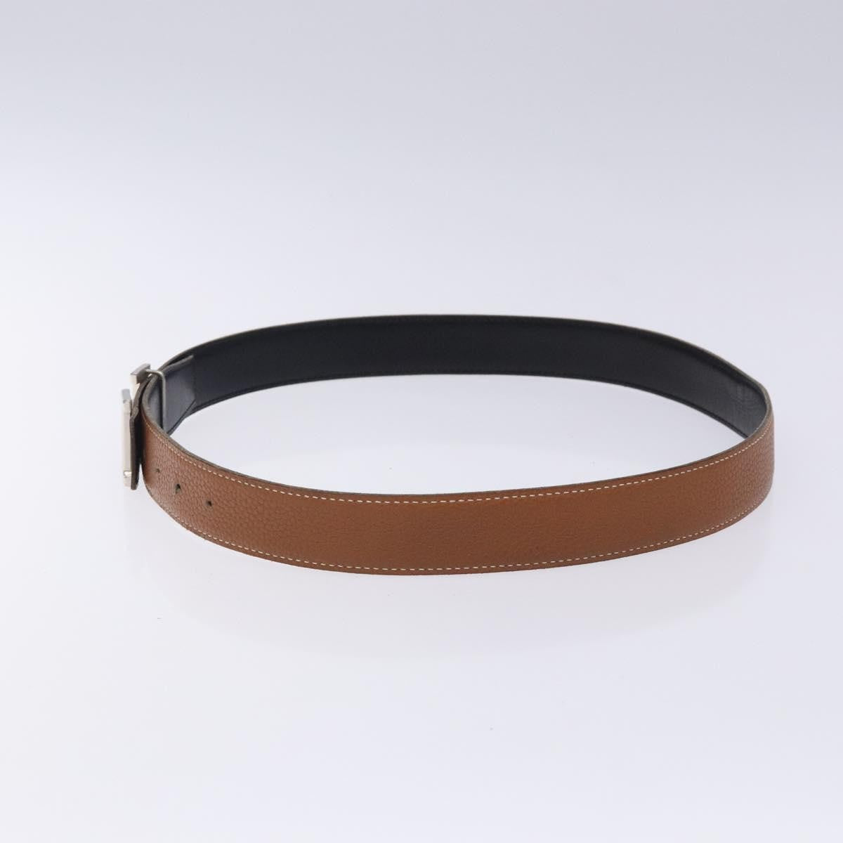 Hermes Constance Belt Leather, BROWN, LEATHER, Belts