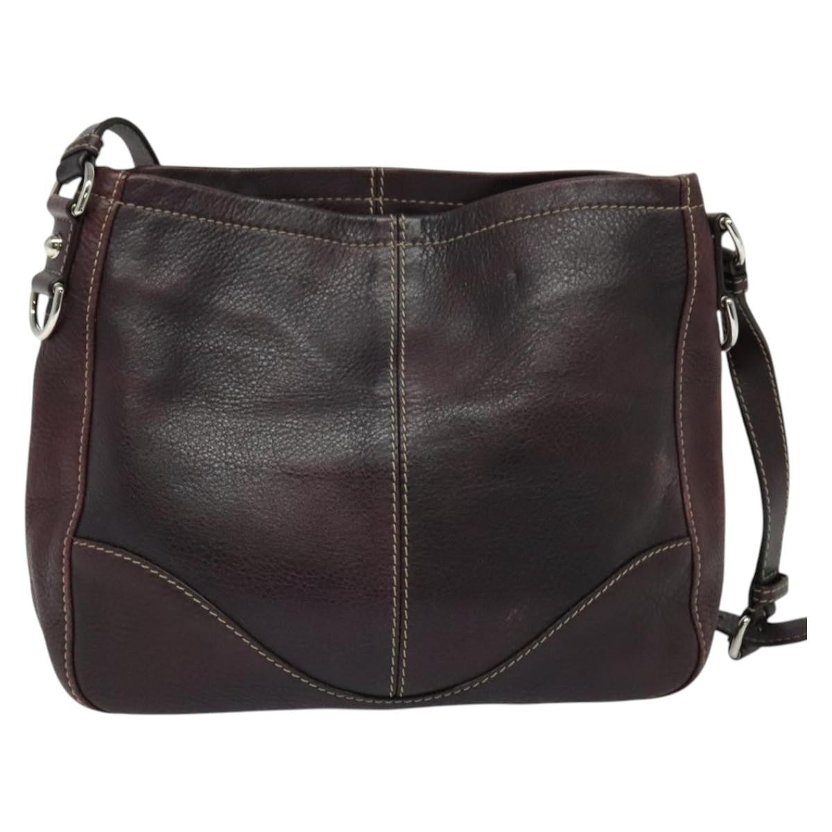 Gucci Charlotte Shoulder Bag Leather, BURGUNDY, LEATHER, Shoulder bag