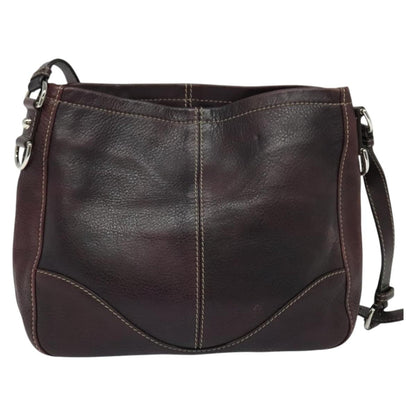 Gucci Charlotte Shoulder Bag Leather, BURGUNDY, LEATHER, Shoulder bag