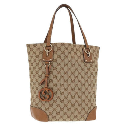 Gucci Vintage tote Canvas, BEIGE, CANVAS, Tote bag