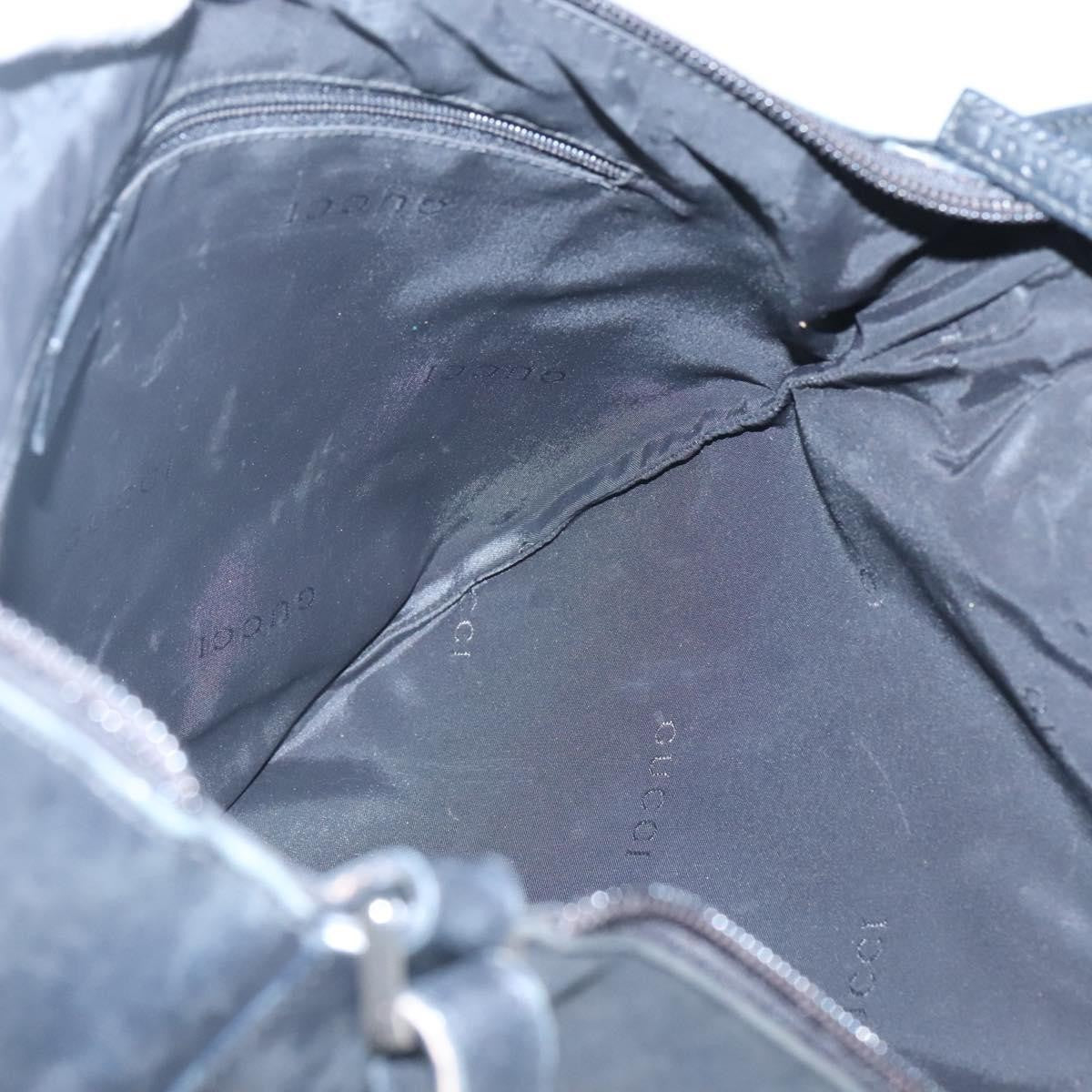 Gucci Vintage Shoulder Bag Leather, BLACK, LEATHER, Shoulder bag