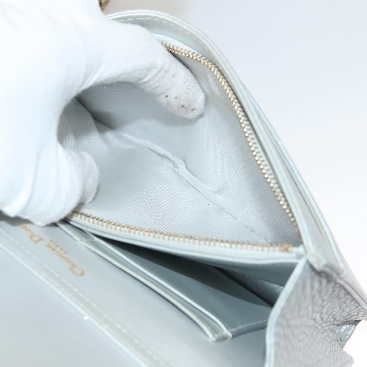 Christian Dior Diorama Wallet on Chain Leather, SILVER, LEATHER, Wallets