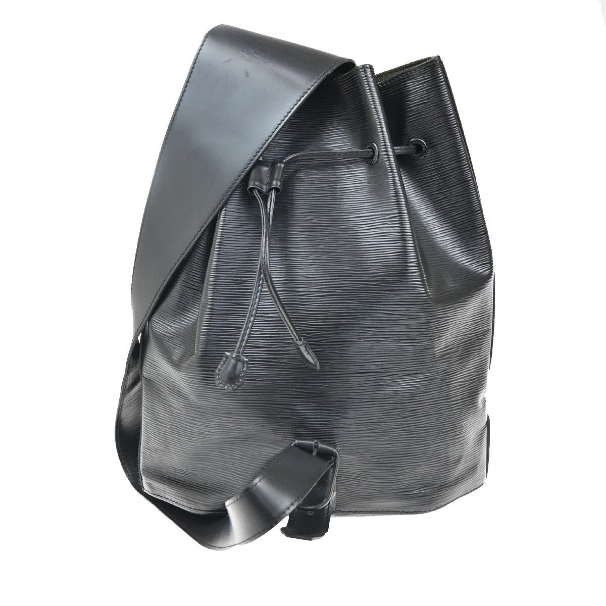 Louis Vuitton Vintage Sac d'Epaule Handbag Epi Leather, BLACK, LEATHER, Handbag
