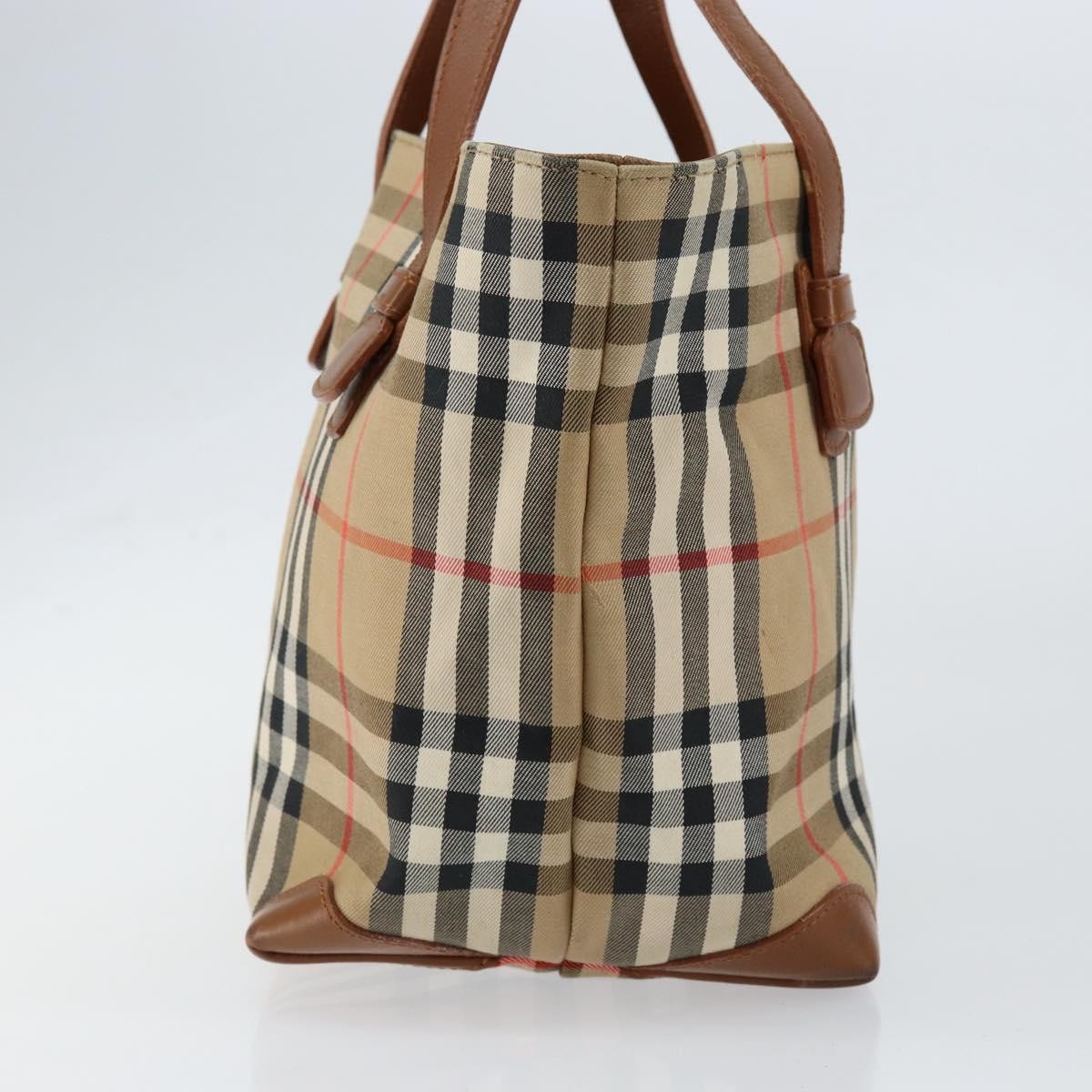 Burberry Vintage Tote Vintage Check Coated Canvas, BEIGE, CANVAS, Tote bag