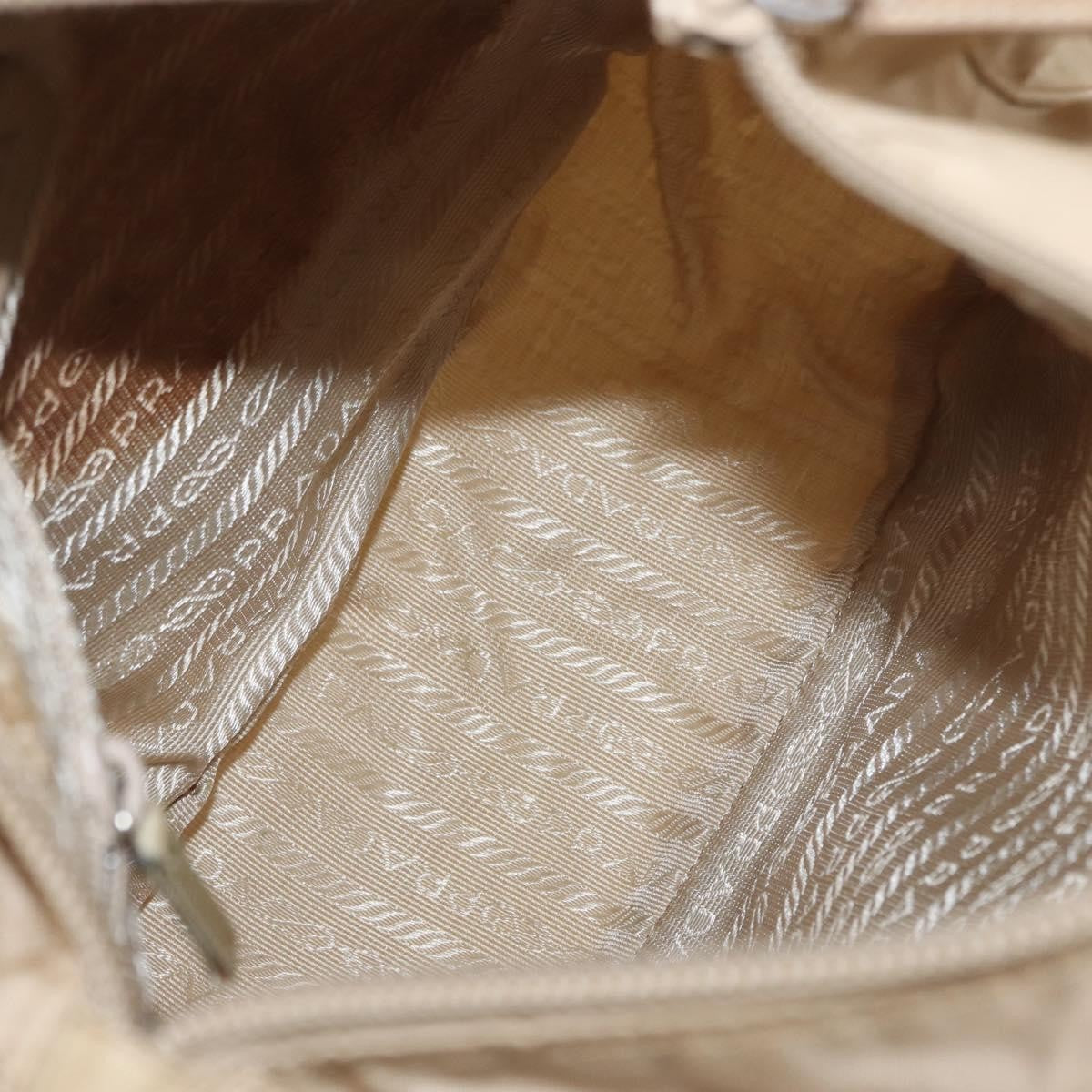 Prada Buckle Messenger Bag Tessuto, BEIGE, NYLON, Shoulder bag