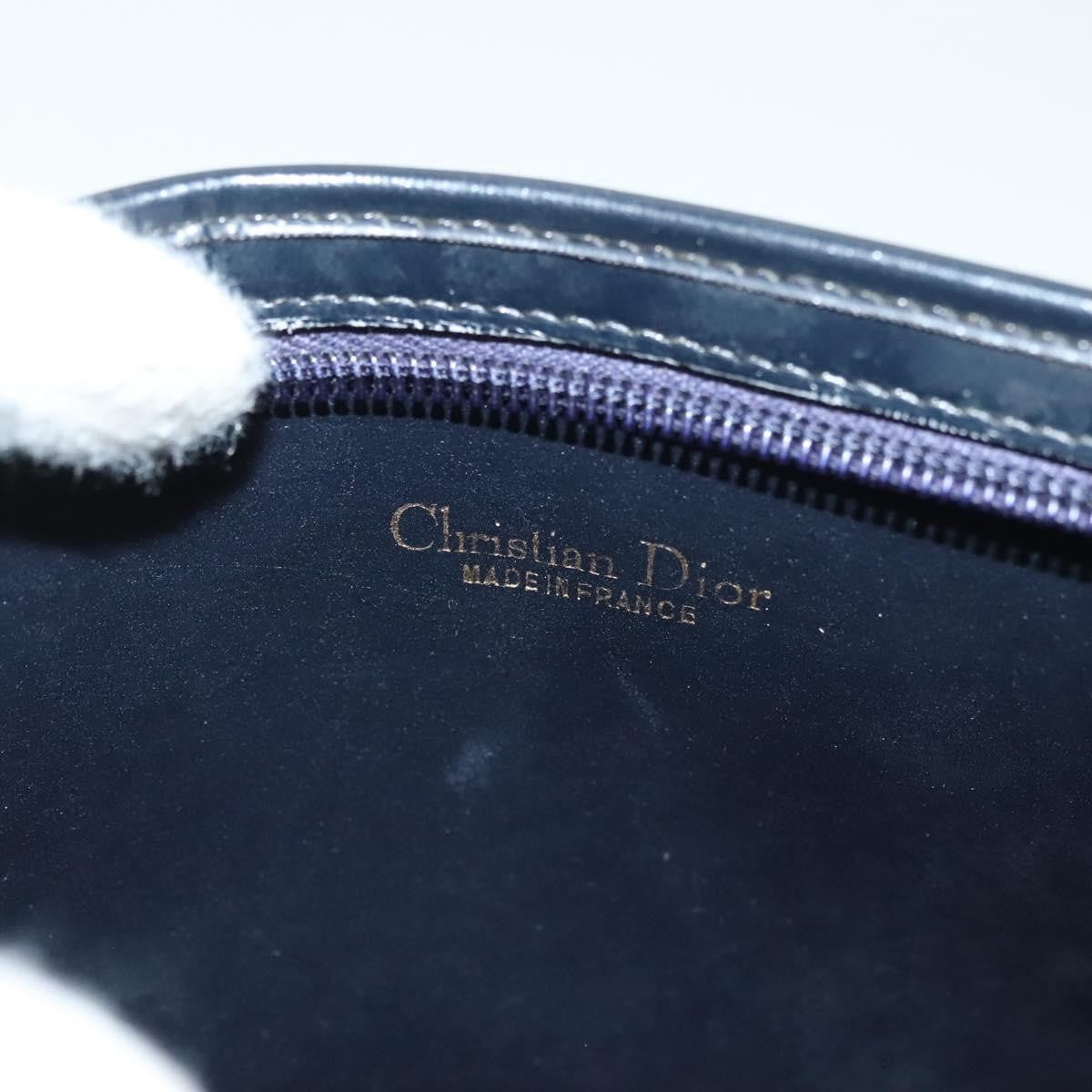 Christian Dior wristlet zip dior Canvas, NAVY, CANVAS, Shoulder bag