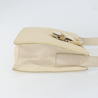 Prada Vintage Shoulder Bag Nylon and Leather, BEIGE, NYLON, Shoulder bag