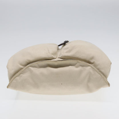 Fendi Vintage Double Pocket Zip Shoulder Bag Canvas, BEIGE, CANVAS, Shoulder bag