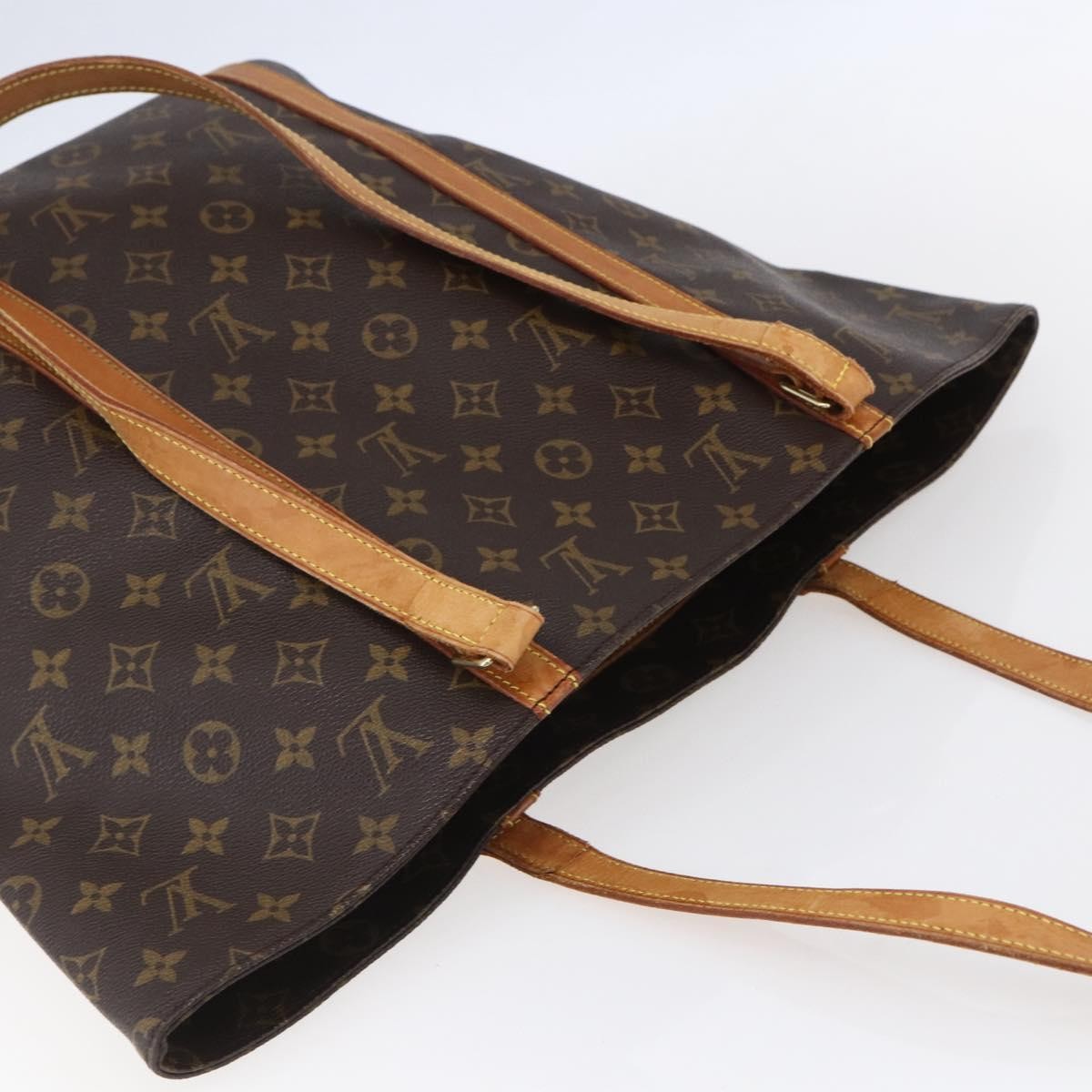 Louis Vuitton Shopping Sac Handbag Monogram Canvas, BROWN, CANVAS, Tote bag
