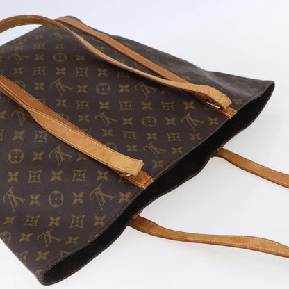 Louis Vuitton Shopping Sac Handbag Monogram Canvas, BROWN, CANVAS, Tote bag