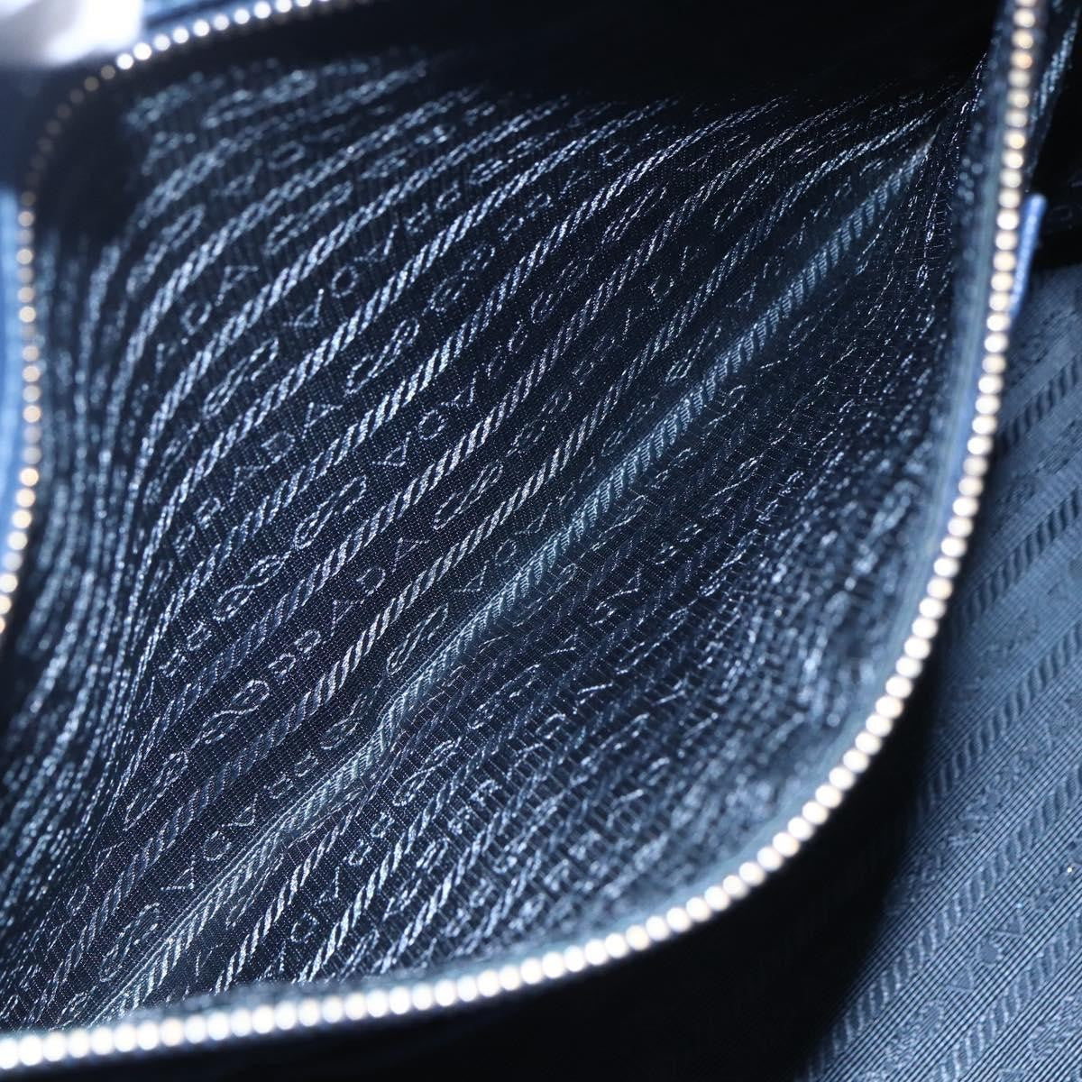 Prada Galleria Double Zip Tote Saffiano Leather, BLUE, LEATHER, Tote bag