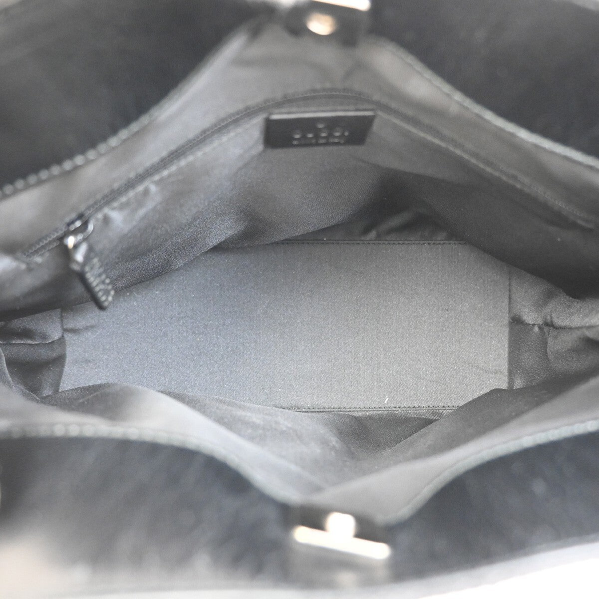 Gucci Double Pocket Tote GG Canvas, BLACK, CANVAS, Shoulder bag