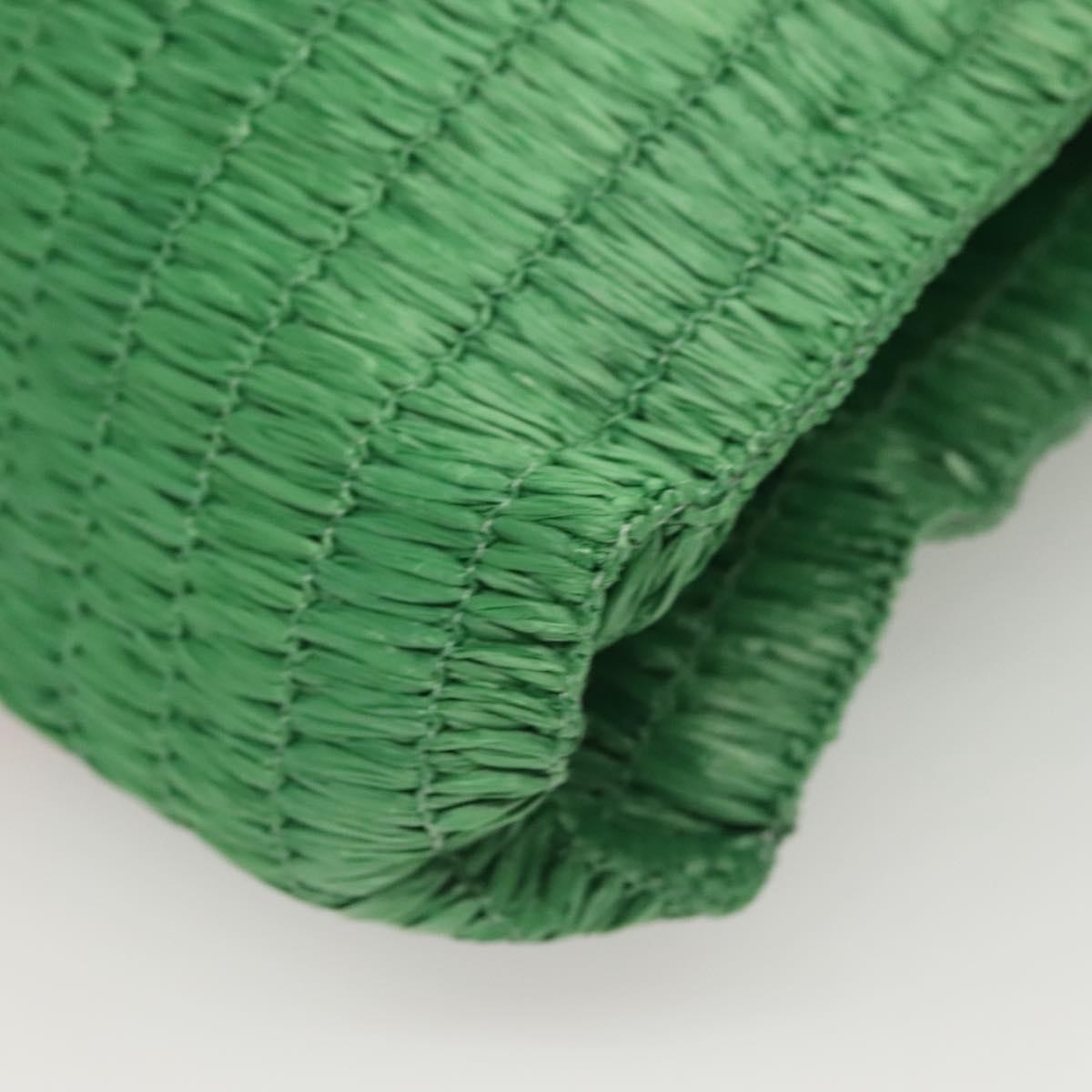 Gucci Cestino Tote Woven Raffia, GREEN, WICKER, Tote bag