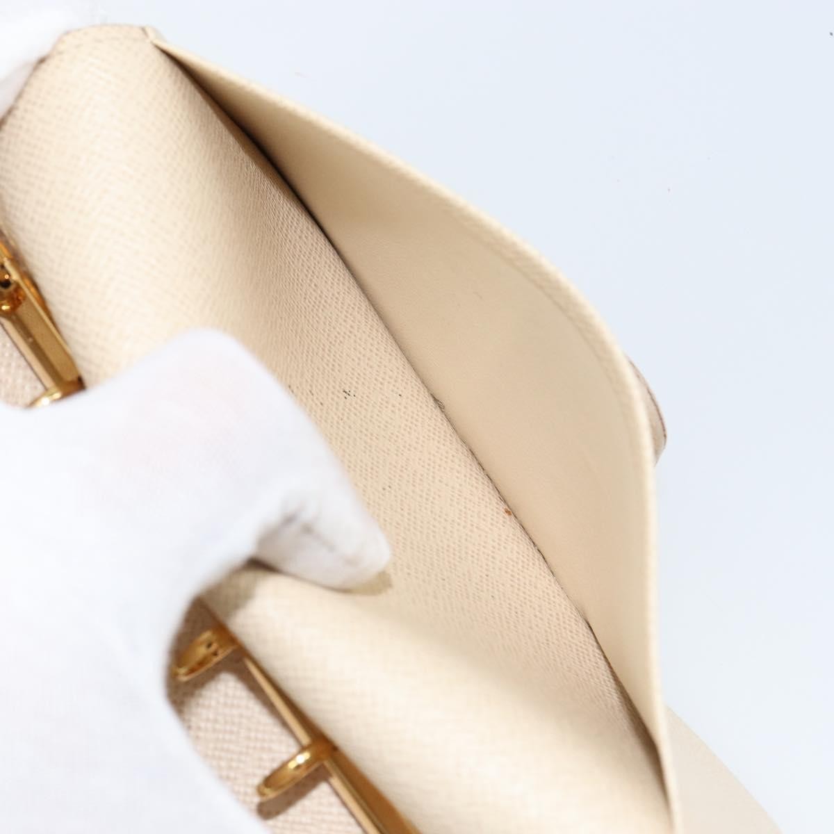 Louis Vuitton Agenda Cover Damier Azur, WHITE, CANVAS, Toiletry Case